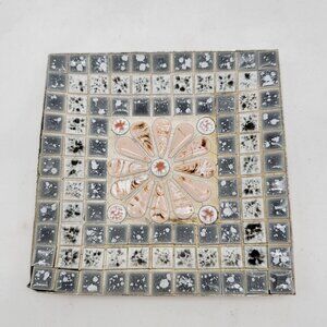 Vintage Ceramic Mosaic Tile Art Decor